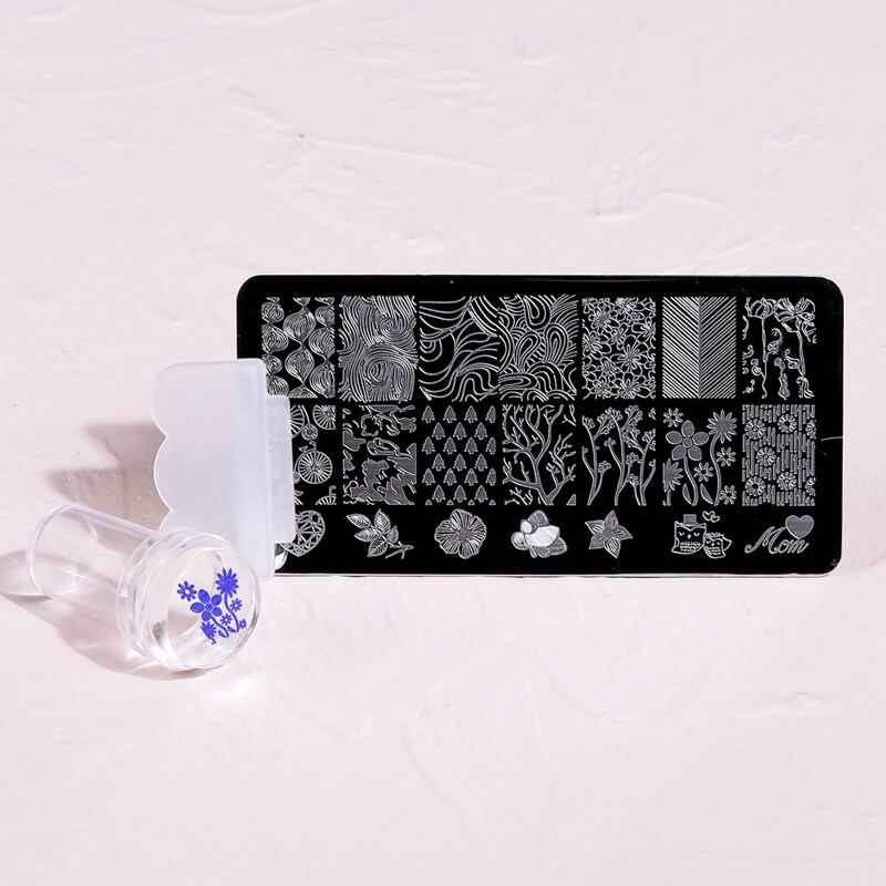 

3pcs Nail Art Stamping Scraper Plate Tool Set, Silver