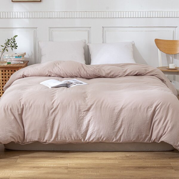 

Solid Color Duvet Cover Without Filler, Apricot