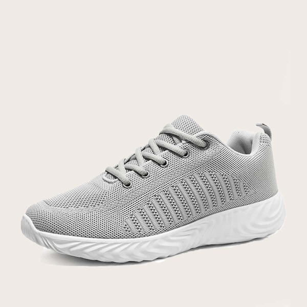 

Men Lace-up Front Sneakers, Light grey