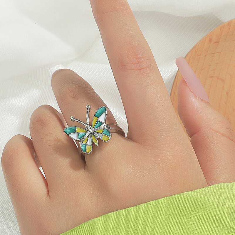 

Butterfly Decor Ring, Multicolor