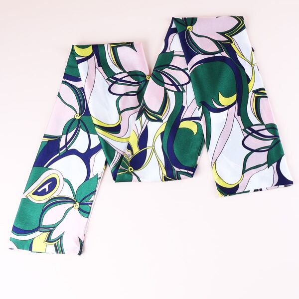 

Graphic Twilly Scarf, Multicolor