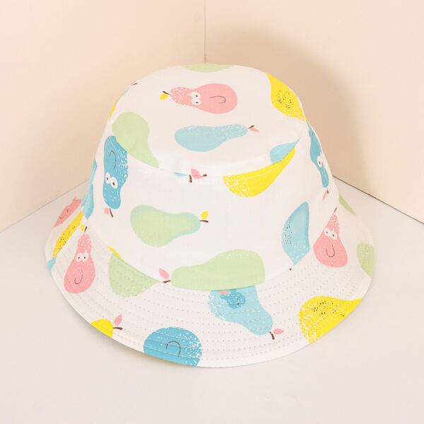 

Baby Fruit Print Bucket Hat, Multicolor