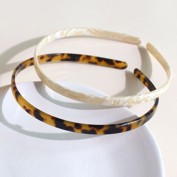 

2pcs Toddler Girls Simple Hair Hoop, Multicolor