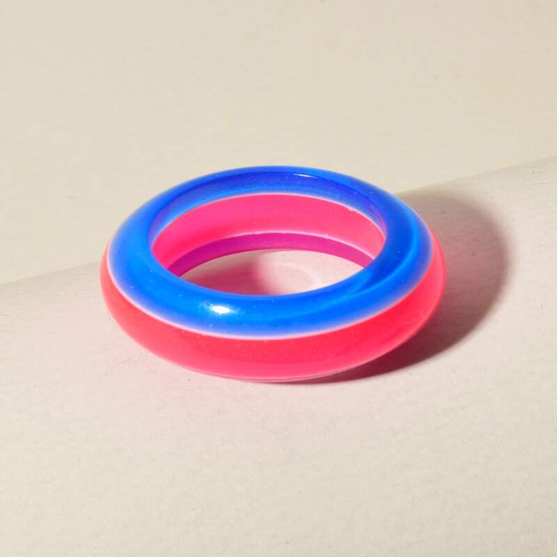 

Colorful Resin Ring, Multicolor
