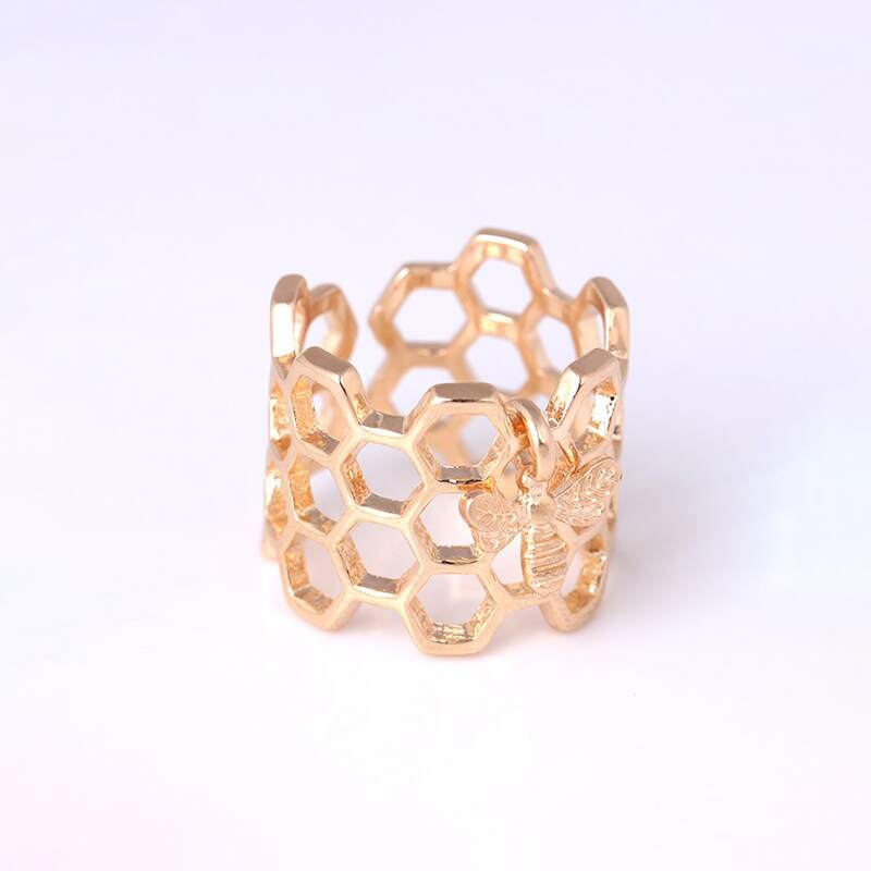 

1pc Hollow Out Ring, Gold