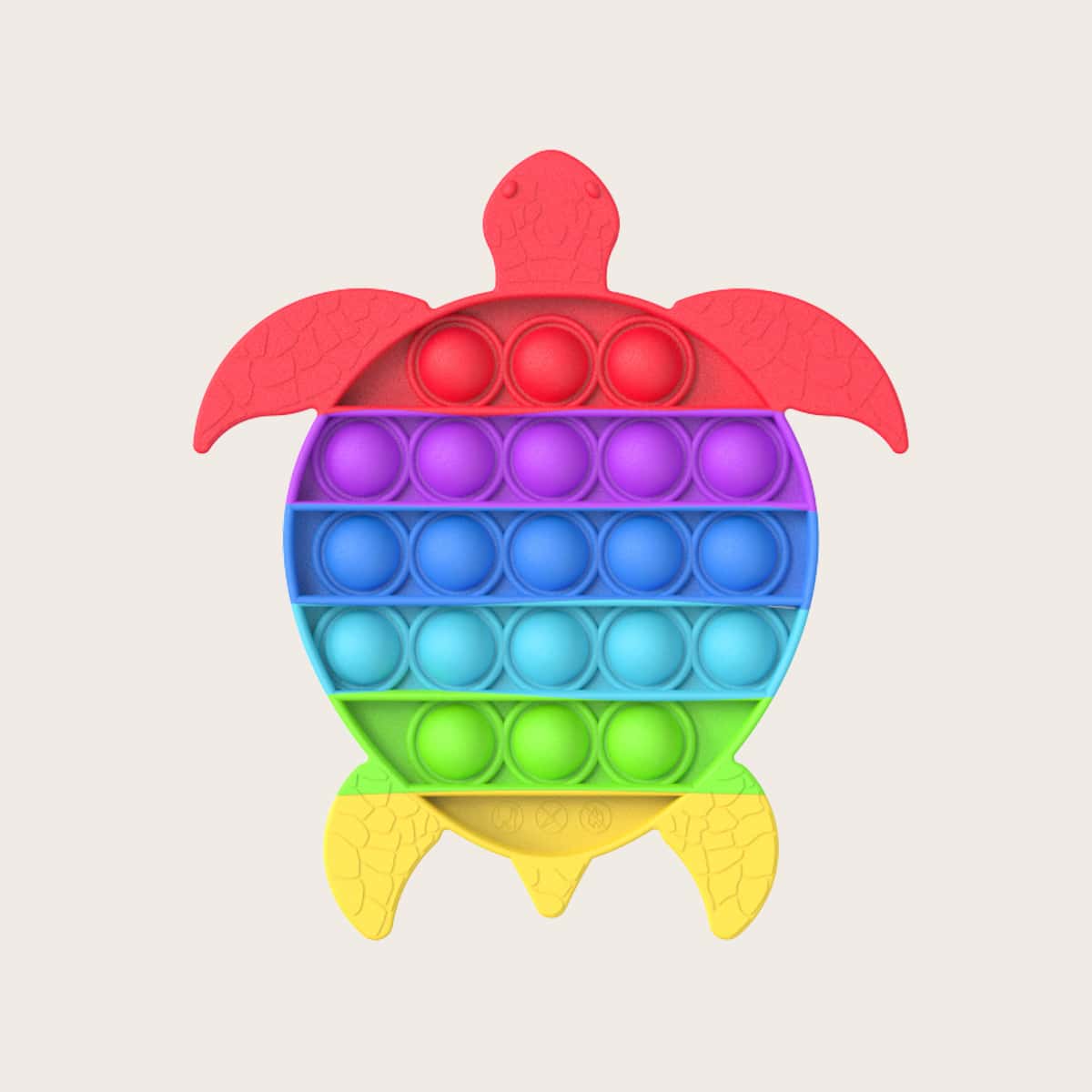 

1pc Turtle Shaped Push Bubble Toy, Multicolor