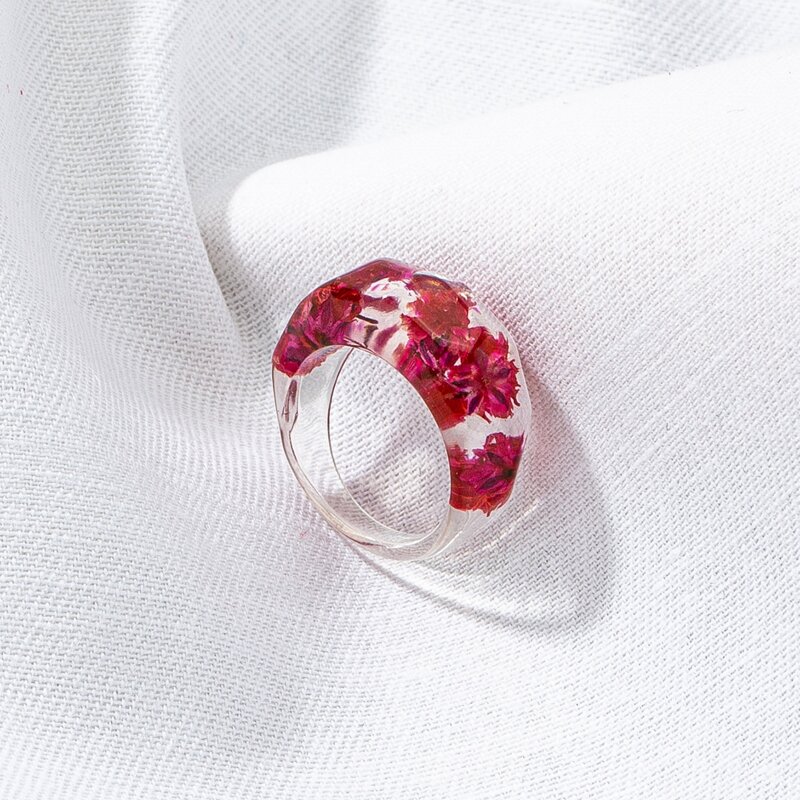 

Flower Resin Ring, Multicolor