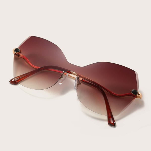 

Tinted Lens Rimless Sunglasses