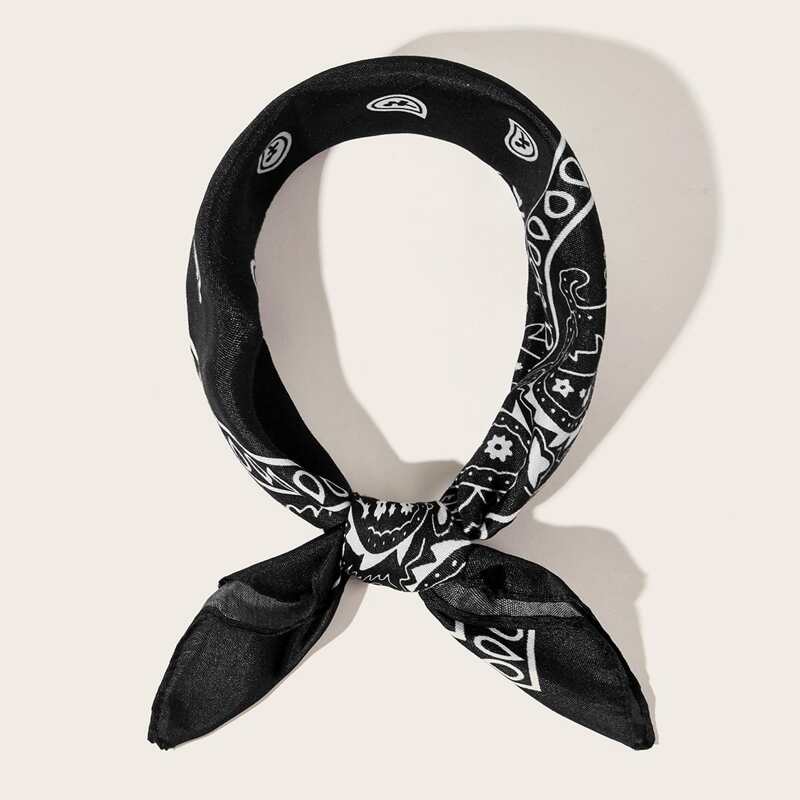 

Paisley Pattern Bandana, Black