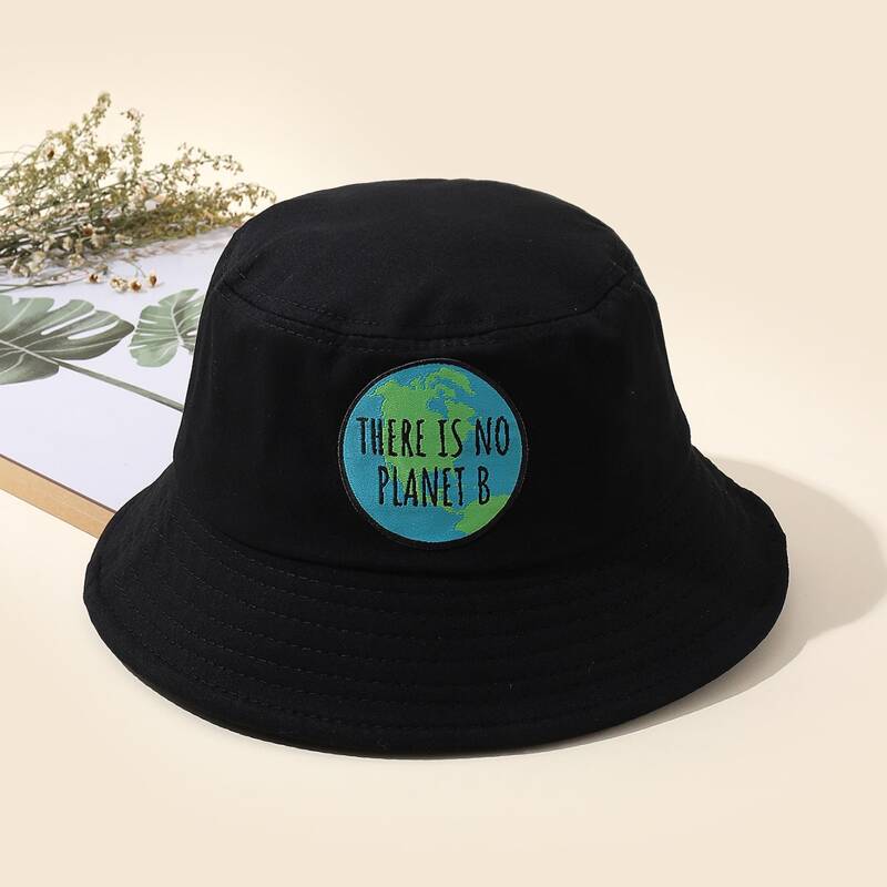

Slogan Bucket Hat, Black