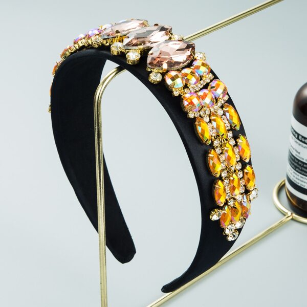 

Gemstone Decor Hair Hoop, Multicolor