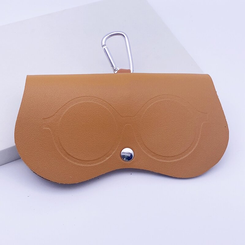 

1pc Solid Glasses Storage Bag, Khaki