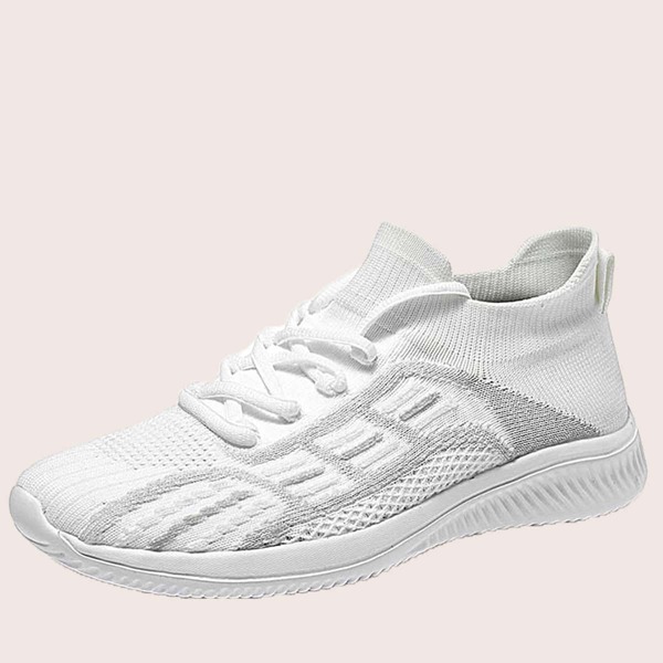 

Men Lace-up Decor Sneakers, White