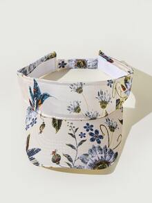 Sombrero Visera Con Diseño De Flores - Multicolor - Ver 2