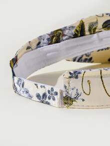 Sombrero Visera Con Diseño De Flores - Multicolor - Ver 3