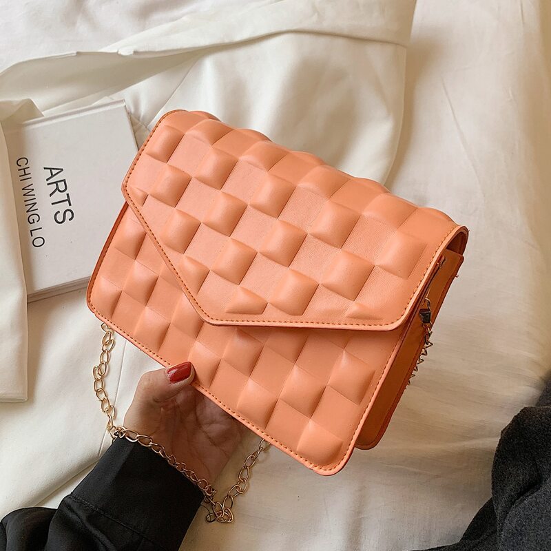 

Chain Strap Crossbody Bag, Orange
