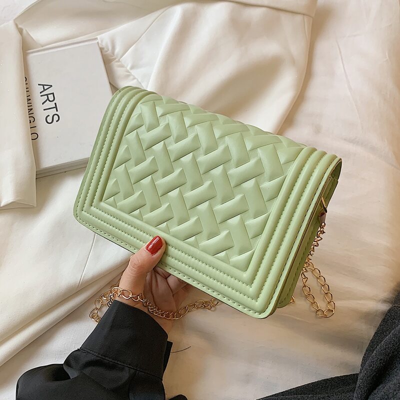 

Chain Strap Crossbody Bag, Green
