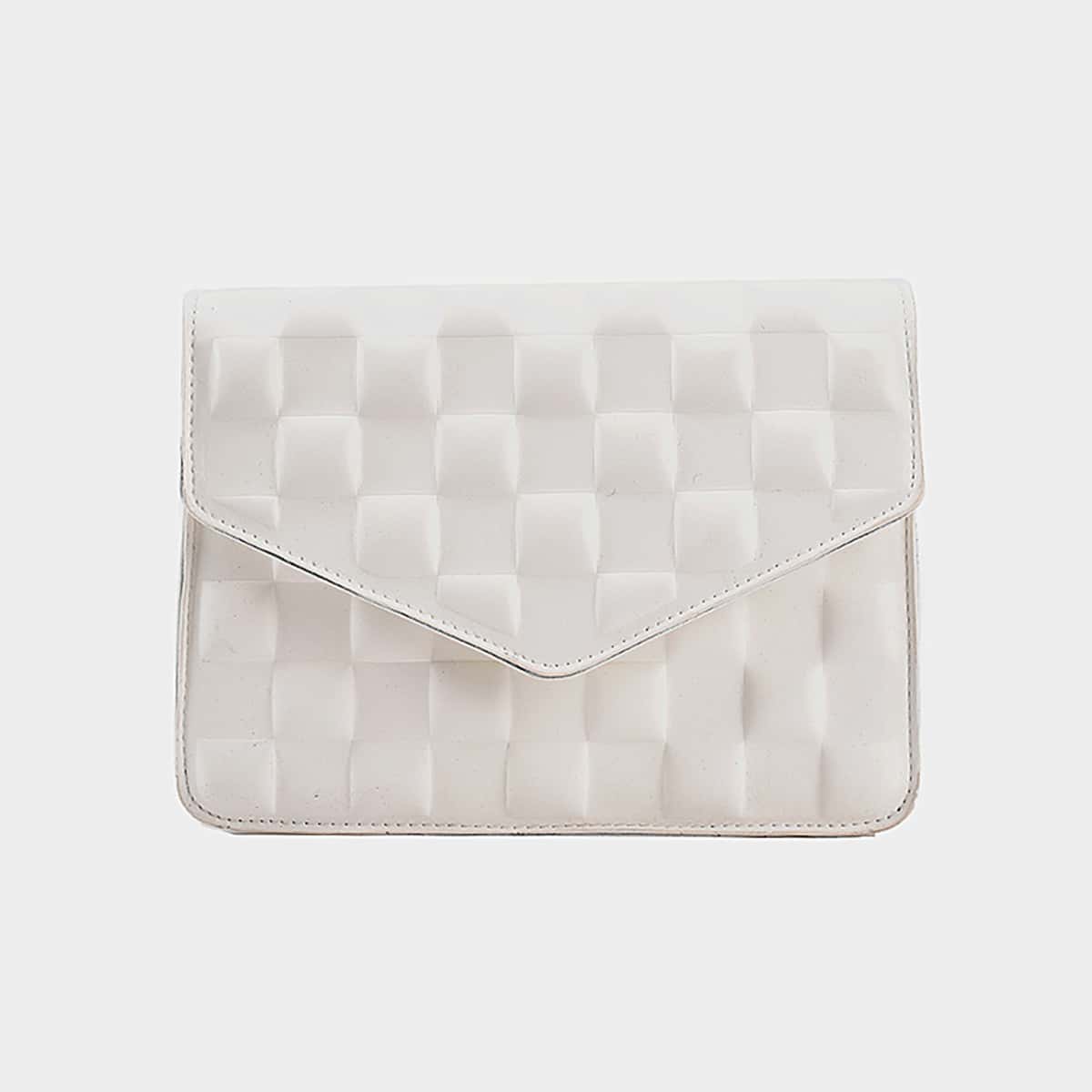 

Flap Chain Crossbody Bag, White