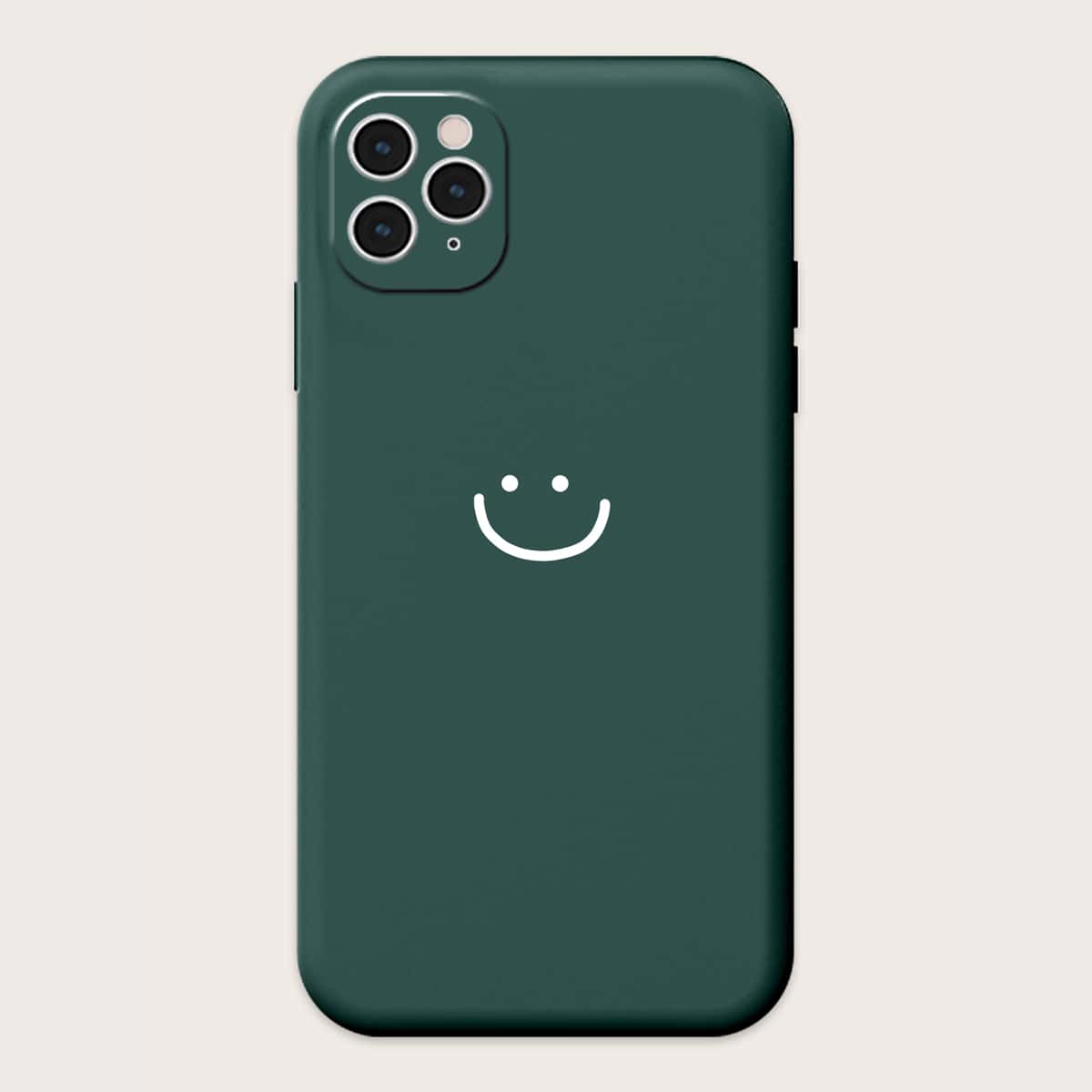 

Cartoon Print iPhone Case, Dark green