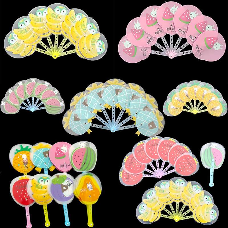 

1pc Random Cartoon Fruit Hand Fan, Multicolor