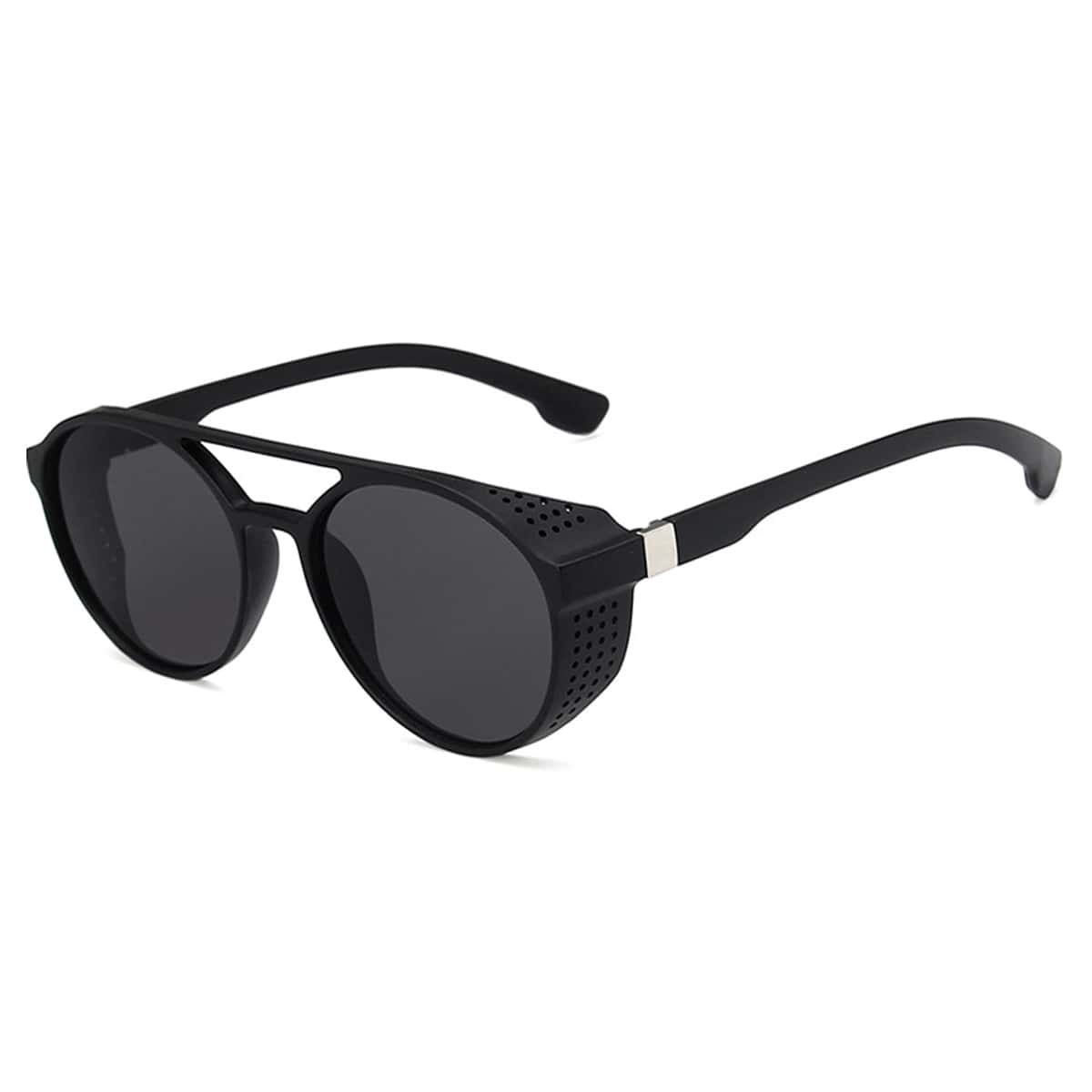 

Solid Frame Sunglasses, Black
