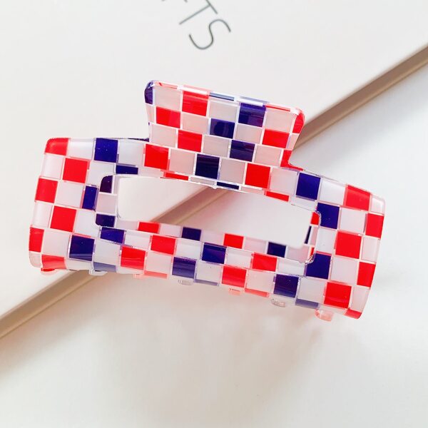 

Plaid Hair Claw, Multicolor