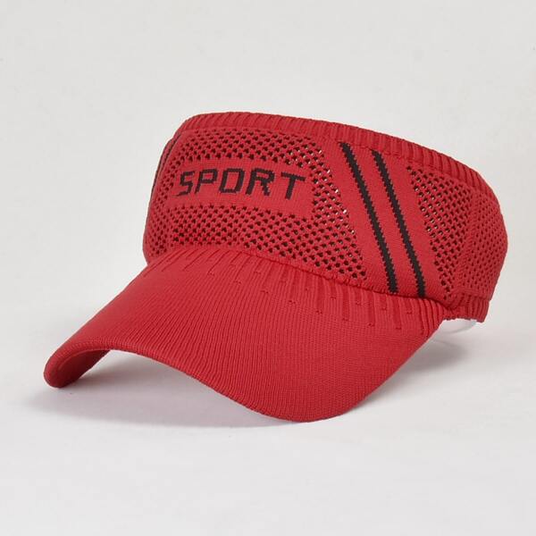 

Letter Graphic Visor Hat, Red