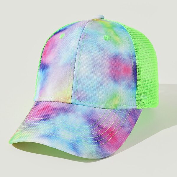 

Tie Dye Mesh Baseball Cap, Multicolor