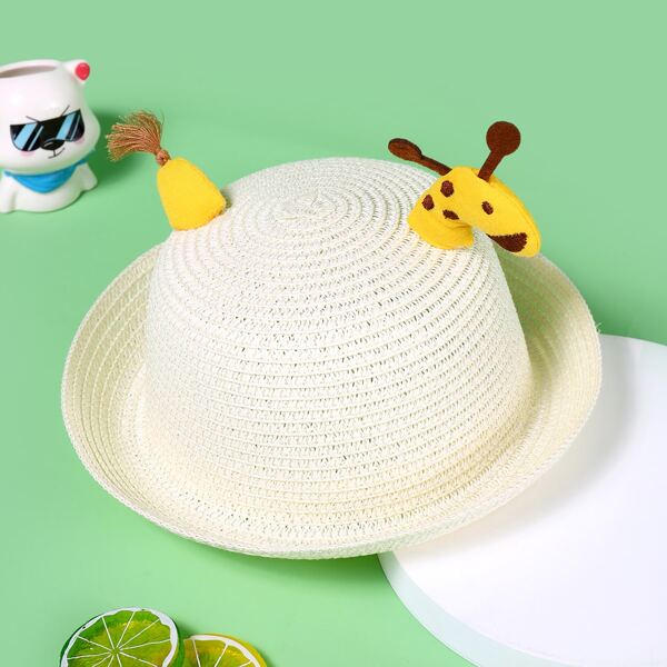

Kids Cartoon Design Hat, Beige