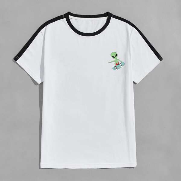 

Guys Alien Graphic Tee, White