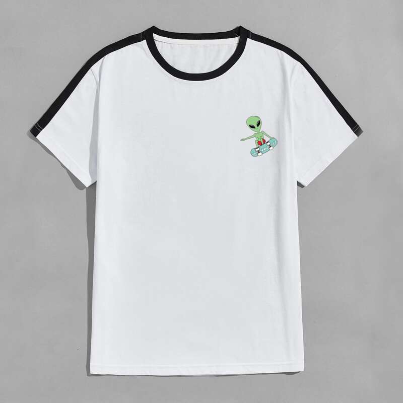 

Guys Alien Graphic Tee, White