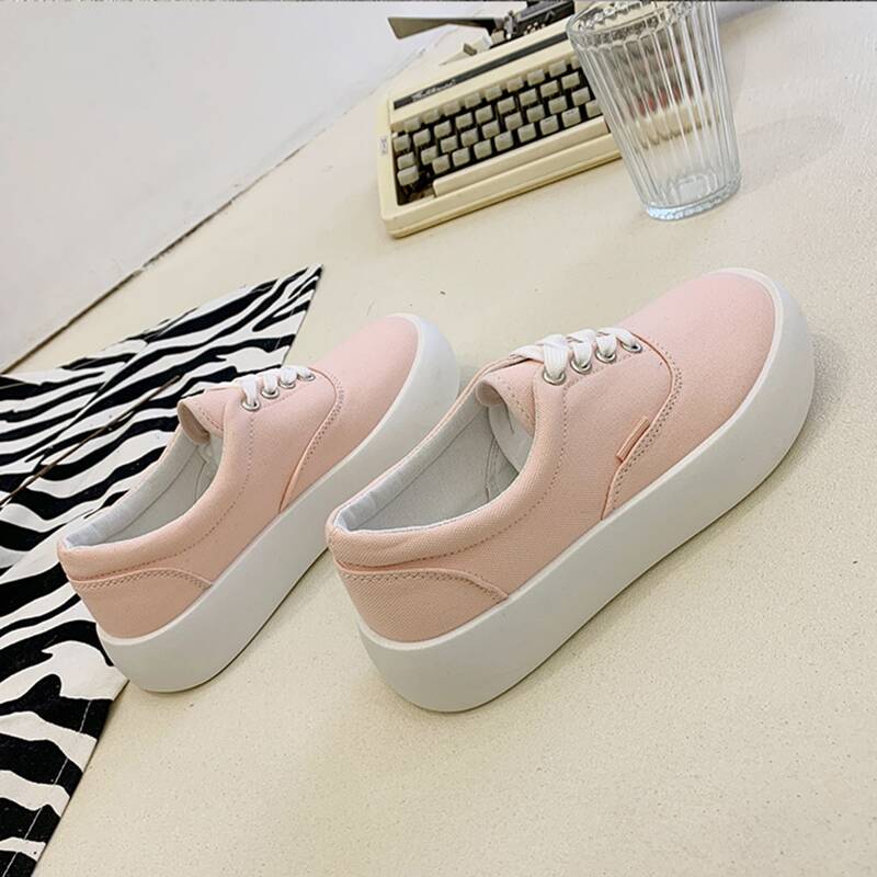 

Minimalist Canvas Shoes, Pink