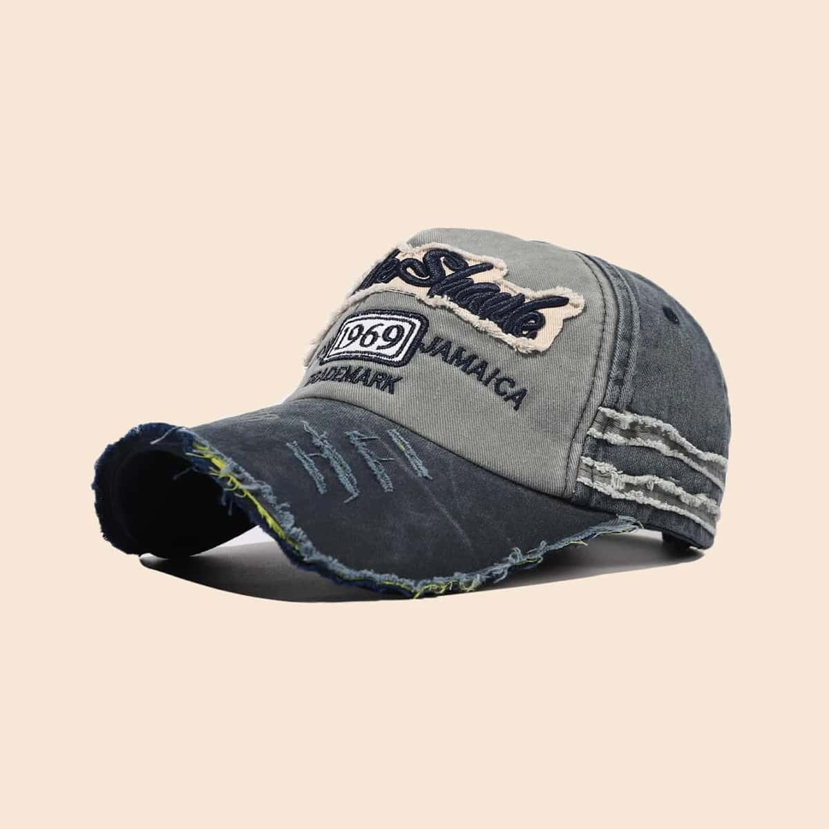 

Guys Letter Embroidery Baseball Cap, Grey