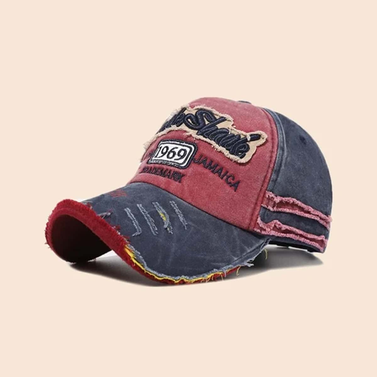 

Guys Letter Embroidery Baseball Cap, Burgundy