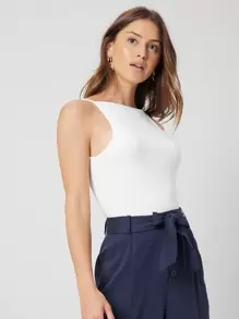 MOTF PREMIUM 再生滌修身吊帶上衣