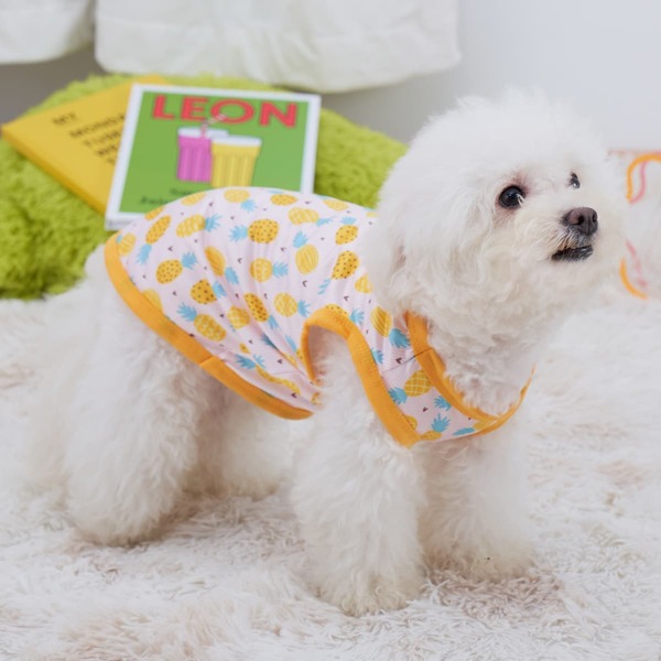 

Pineapple Print Pet Tank Top, Pink