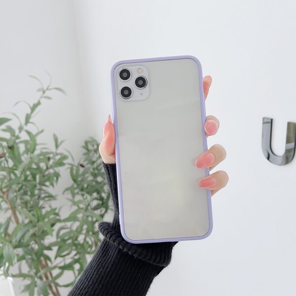 

Contrast Frame Clear Phone Case