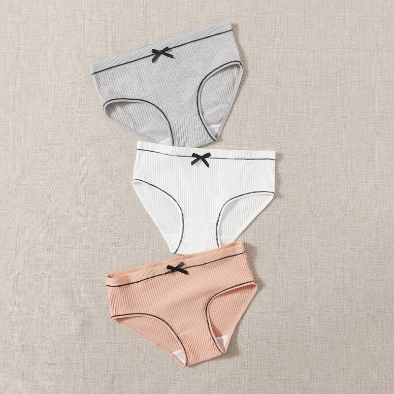 

3pack Bow Panty Set, Multicolor