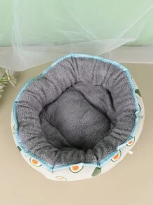 鱷梨圖案寵物床 - 彩色 - 查看 2