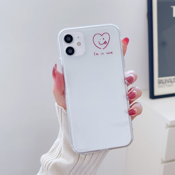 

Slogan Graphic Phone Case, Clear