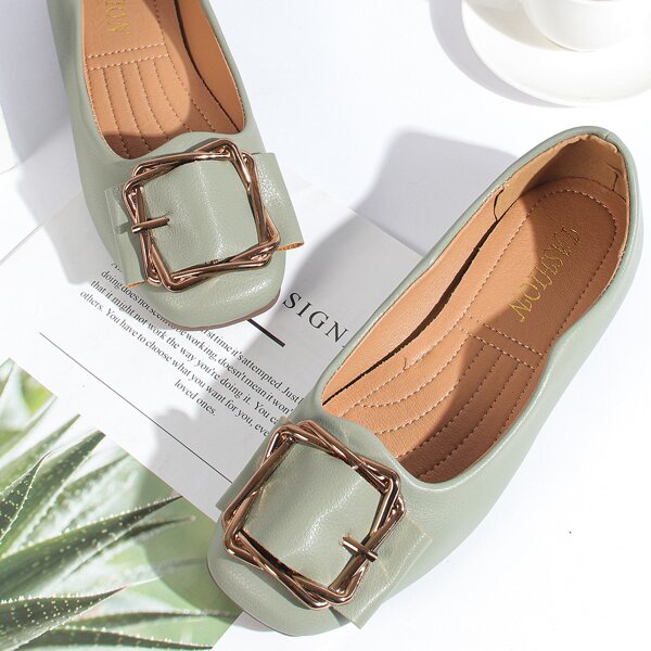 

Metal Decor Flats, Mint green