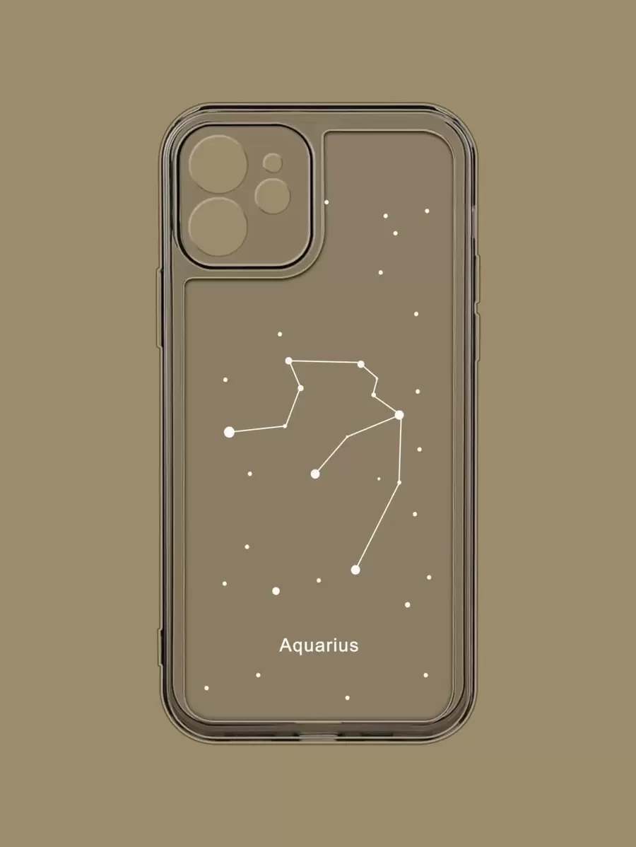 Constellation Print Phone Case - Clear - View 1
