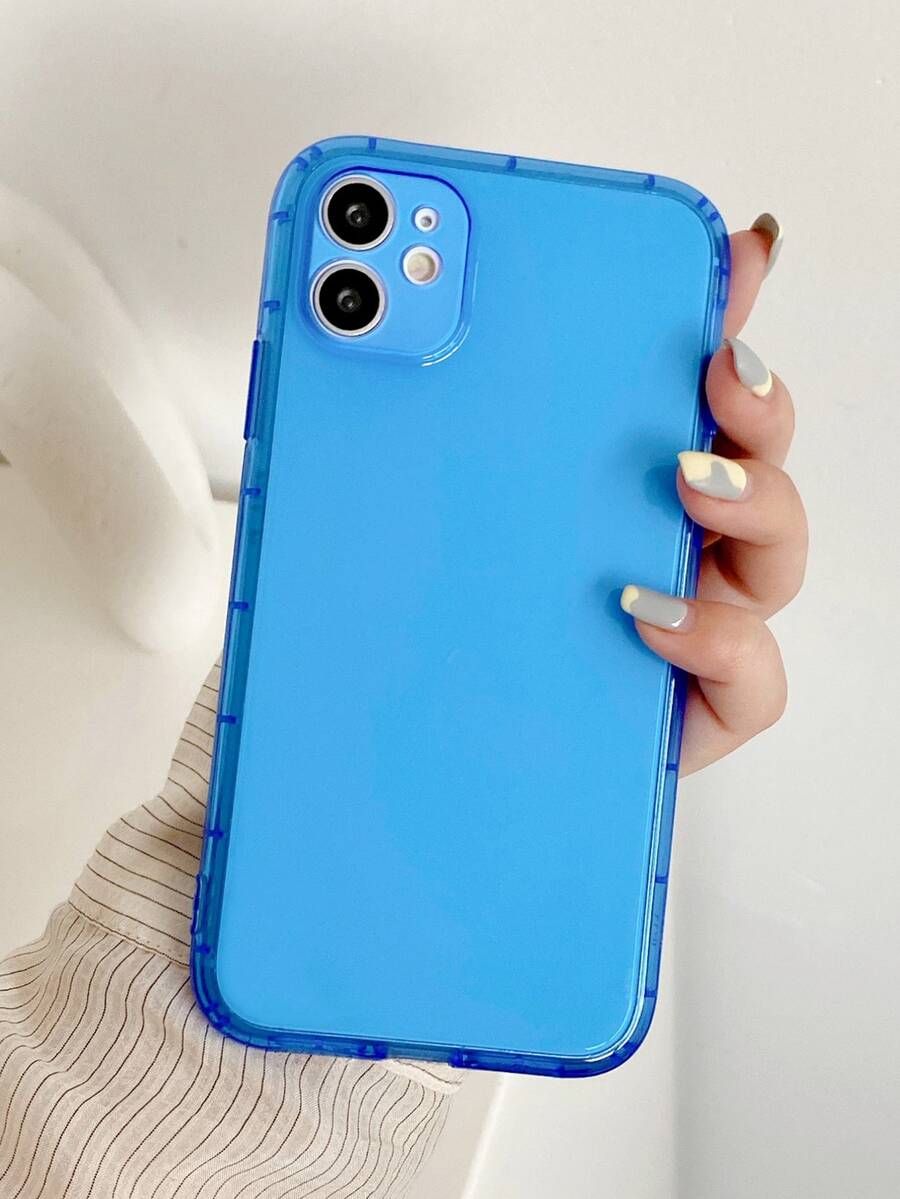 Vỏ điện thoại trơn - Màu xanh lam - Xem 1