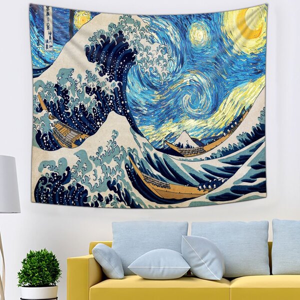 

Oil Painting Pattern Tapestry, Multicolor