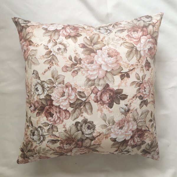 

Flower Jacquard Cushion Cover Without Filler, Multicolor
