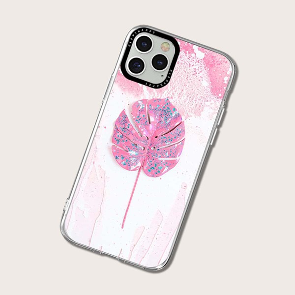 

Leaf Print Phone Case, Multicolor