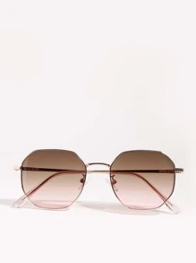 金属框架有色镜片时尚眼镜