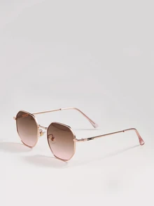 金属框架有色镜片时尚眼镜