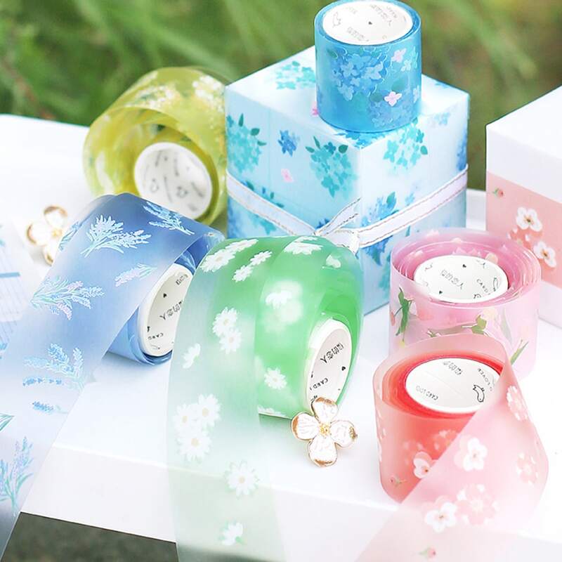 

1roll Random Floral Pattern Tape, Multicolor