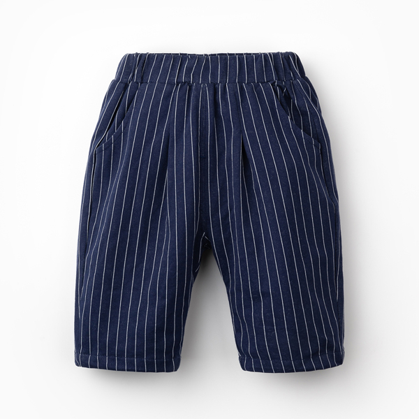 

Toddler Boys Striped Shorts, Navy blue